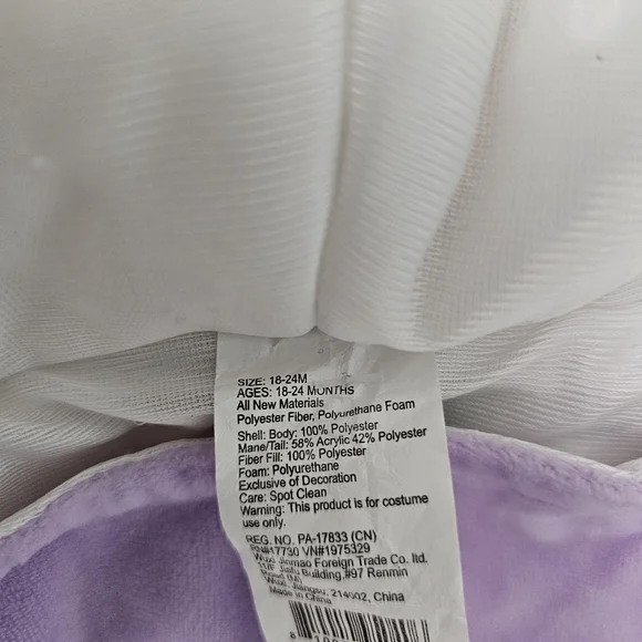 Baby white unicorn costume 18-24 months - Picture 7 of 7